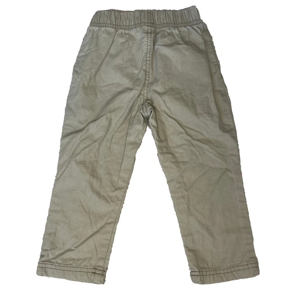 🟢 3/$15 Carters Tan Pull Up Pants Toddler 2T